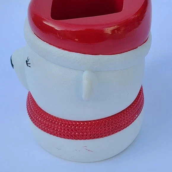 Bath & Body Works Red White Polar Bear Foam Soap Holder Christmas 2021 New - Picture 5 of 7